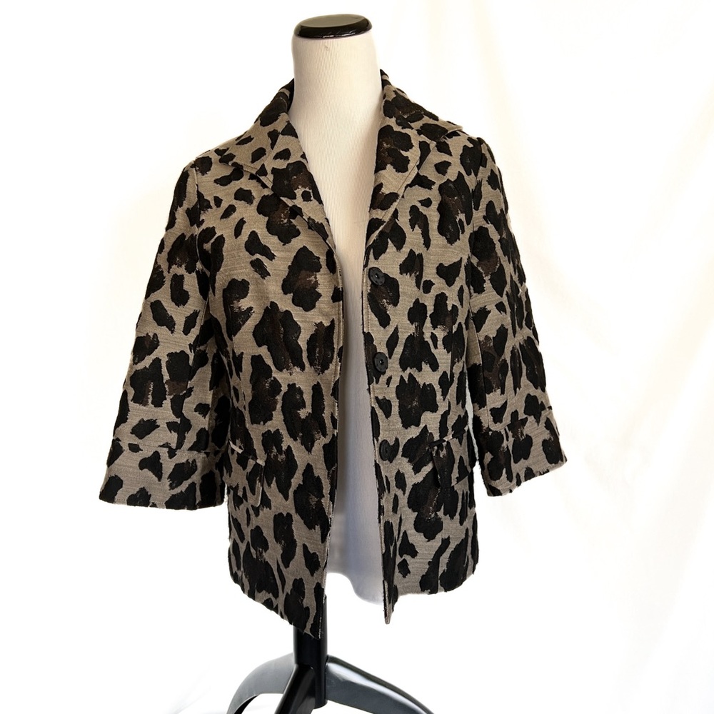 Lafayette 148 Leopard Coat 6